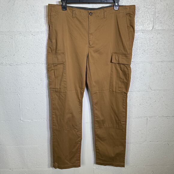 Michael Kors Men's Brushed Sateen Cargo Pants - Dark Camel 40x32 $148